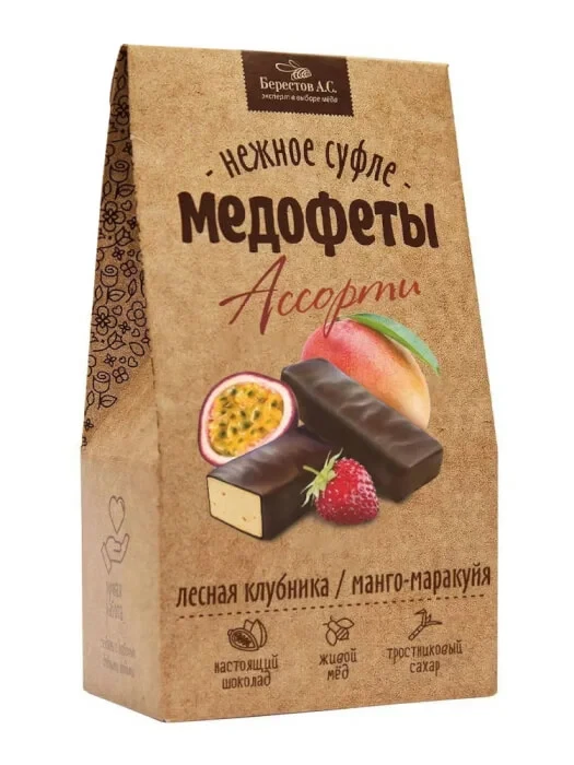  Берестов Медофеты Манго маракуйя и клубникой,150г    в Новом Уренгое