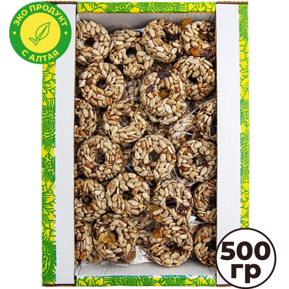  Козинаки из подсолнечника с медом и сухофруктами "Зачетные" 500г в Новом Уренгое