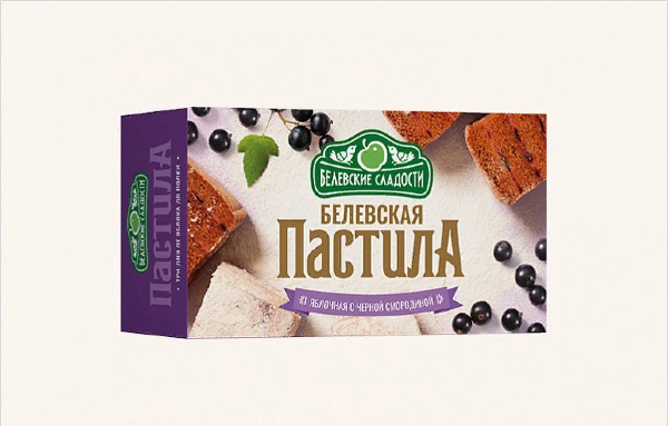 №2 Пастила  200г диетическая с ЧЁРНОЙ Смородиной, НОВЫЙ ФОРМАТ (4*50г)   в Новом Уренгое