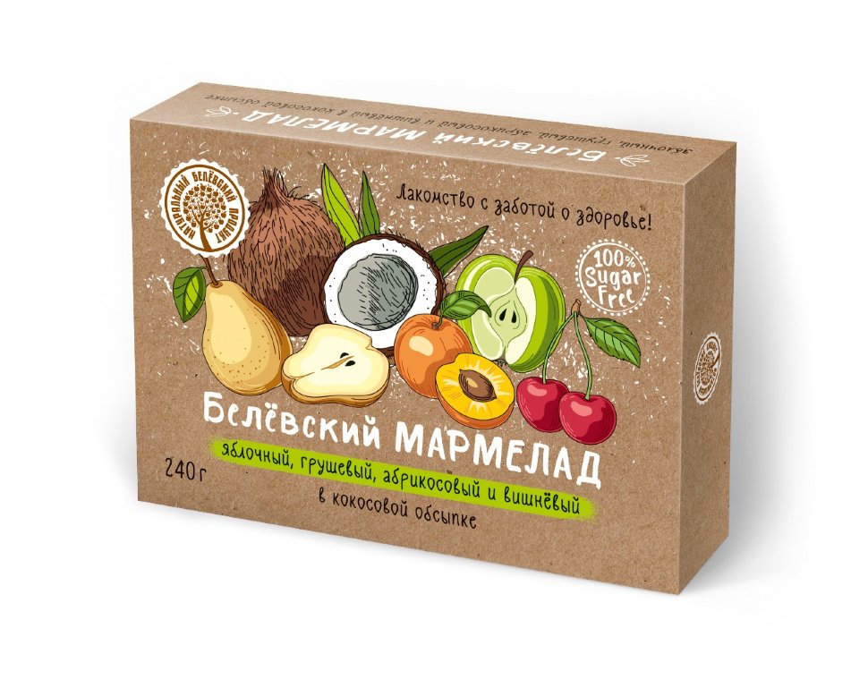  Мармелад белевский на фруктозе 240г  в Новом Уренгое